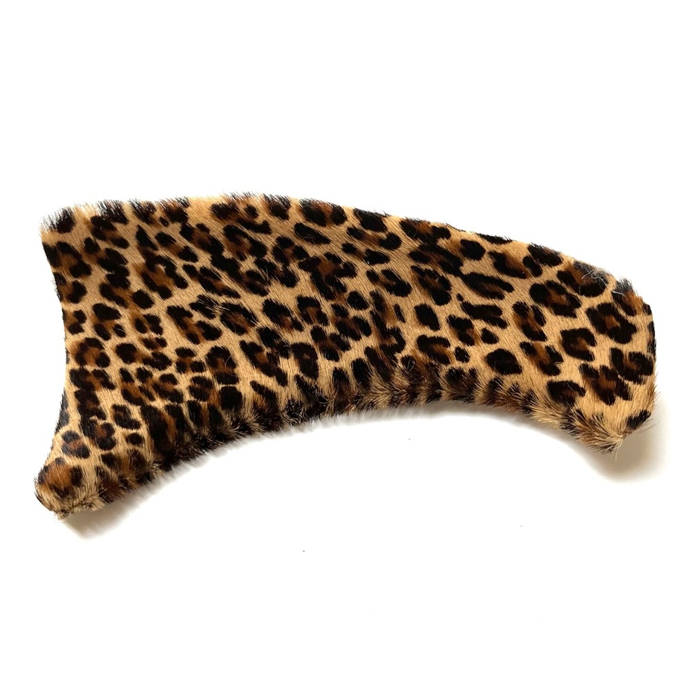 Vintage Leopard Print Cowhide Barette